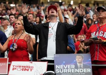 Conservatives rally around ‘revival’ message after Kirk’s murder, slam Dems for violent George Floyd riots