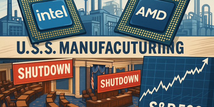 US digest: US govt shutdown continues, manufacturing slows, Intel AMD deal