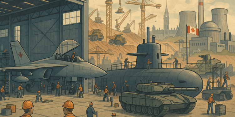 Canadian defense and mining stocks gain as Ottawa boosts spending