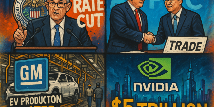US digest: Fed cuts rates again, Nvidia hits $5T milestone, US South Korea deal