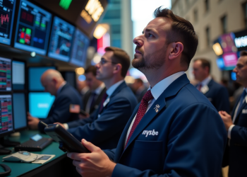 US stocks open mostly flat as credit concerns, trade tensions weigh on sentiment