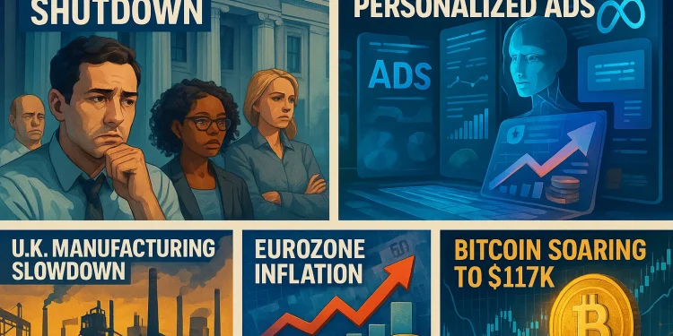 Evening digest: Meta to mine AI conversations, Europe economic data, BTC rebounds