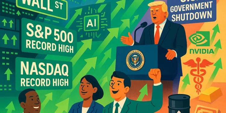 Wall Street open: S&P 500 hit fresh records; Trump uses shutdown as opportunity