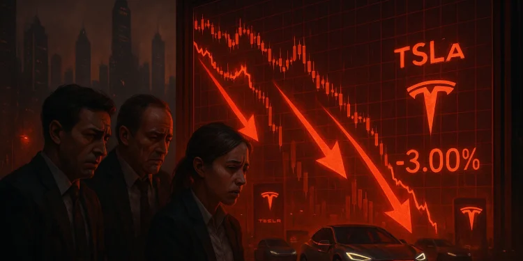 Why Tesla stock is crashing over 4% on Thursday