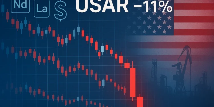 Why is USA Rare Earth stock witnessing a sharp sell-off today