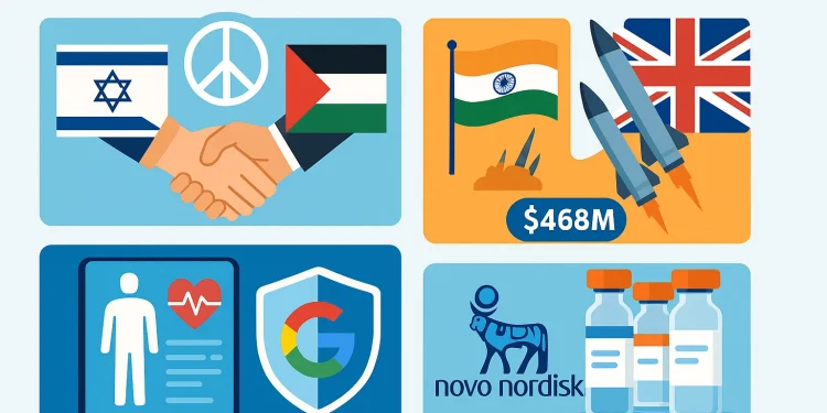 Evening digest: Israel-Hamas ceasefire, India-UK missile deal, Novo Nordisk’s big acquisition