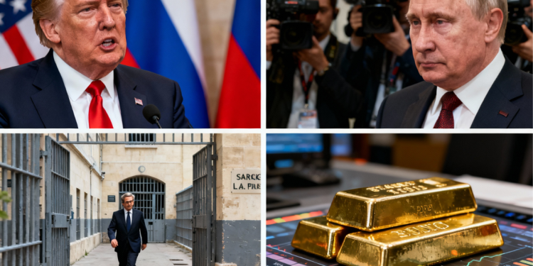 Evening digest: Trump-Putin talks are stalled, Sarkozy begins prison term, gold crashes