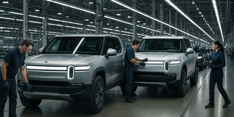 Rivian stock jumps 19% after reporting first ever gross profit