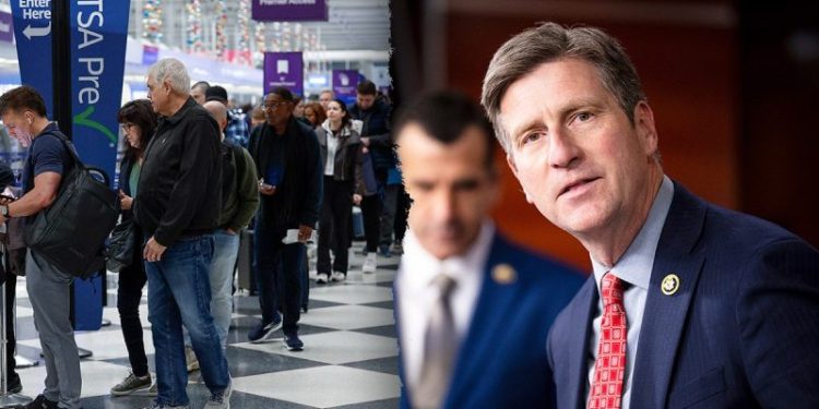 House Democrat sides with Trump officials on air traffic cuts amid shutdown chaos