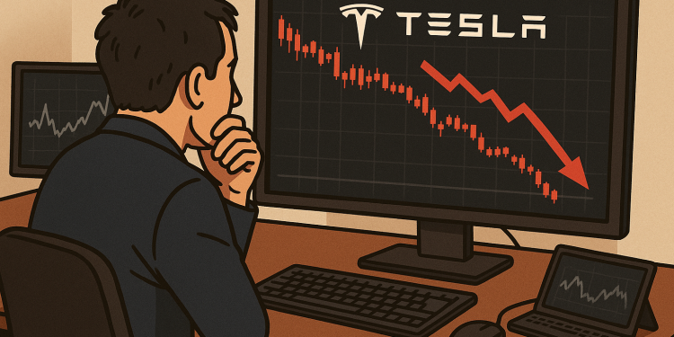 Tesla stock slips 2%: is this start of a broader TSLA sell-off?