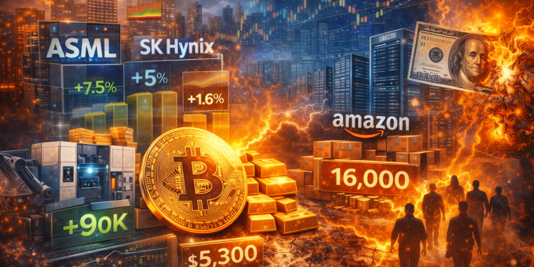 Evening digest: Bitcoin reclaims $90K, chip stocks surge, Amazon layoffs