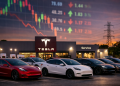 Why is Tesla stock crashing in early trading on Monday?